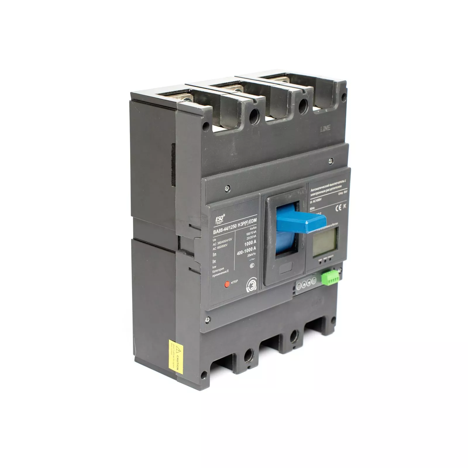 Автоматический выключатель  ESQ BA88-44/1250H 3P (F) EDM 400-1000А 70кА 400 AC купить с доставкой по РФ